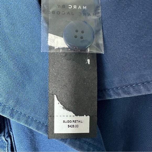 Marc by Marc Jacobs NWT Blue Utility Army Jacket Size Large - Picture 6 of 11
